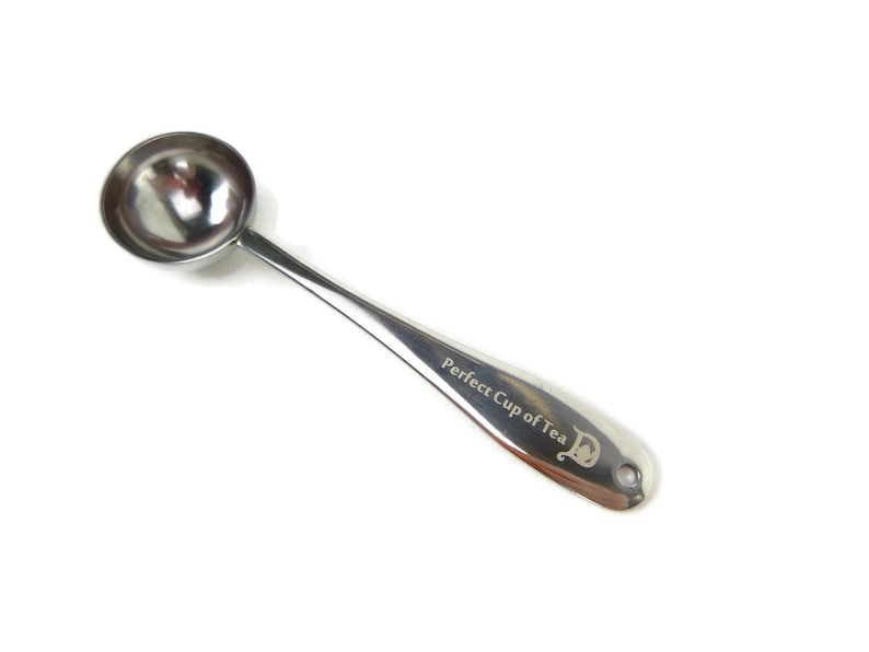 Perfect Cup of Tea Spoon Available in silver or green image 1