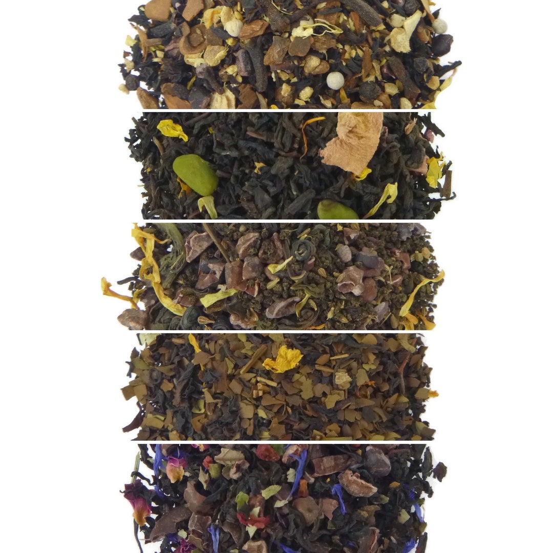 Chocolate Tea Pack Sample Set Loose Leaf Tea Samples Etsy