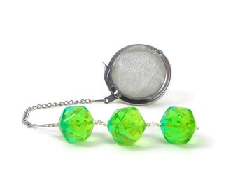 D20 Dice Tea Infuser: Stainless Steel Steeping Ball, Geeky Gift