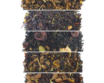 Black Tea Sample Set: Spiced Loose Leaf Tea Gift
