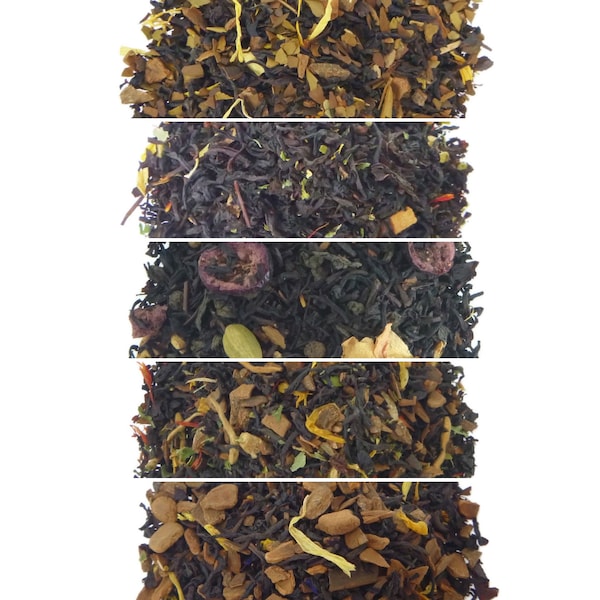 Black Tea Best Sellers - Black Tea Sample Pack - Sample set - loose leaf tea samples - loose leaf tea gift set