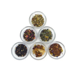 Choose 9 Samples of Tea- black tea - green tea - herbal tea
