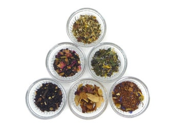 Choose 9 Samples of Tea- black tea - green tea - herbal tea