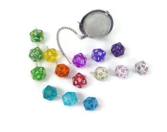 Dice Tea Infuser: Stainless Steel Steeping Ball, Geeky Gamer Gift