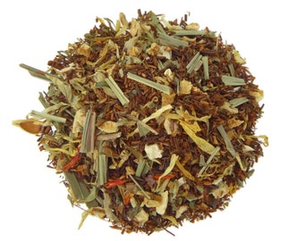 Lemon Rooibos Herbal Tea: Caffeine-Free Loose Leaf Blend