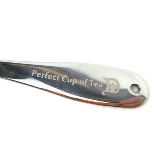 Perfect Cup of Tea Spoon Available in silver or green image 3