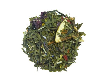 Ambrosia Skies -  Green loose leaf tea - Grapefruit pomegranate blueberry tea