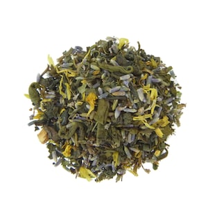 Wanderer -  Green loose leaf tea - lemon and lavender - artisan small batch tea