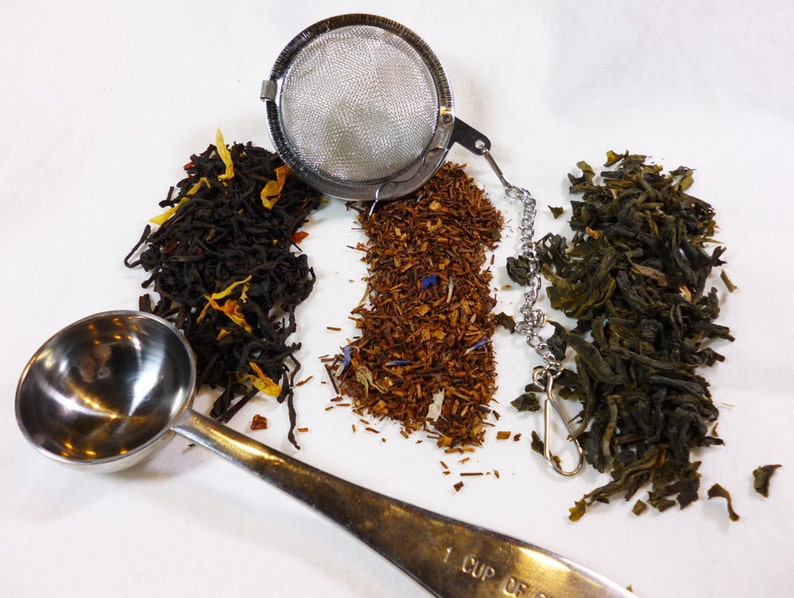 Tier 2 Loose Leaf Tea Starter Pack 6 teas steeping ball Etsy