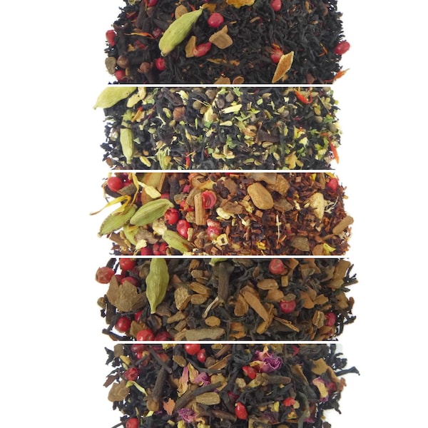 Chai Favorites - Chai Sample Pack - Sample set - loose leaf tea samples - loose leaf tea gift set