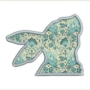 Rabbit Bunny Easter Pocket Topper Applique Machine Embroidery Design 4x4 & 5x7 Hoop Bernina Viking Pfaff Babylock Janome and More