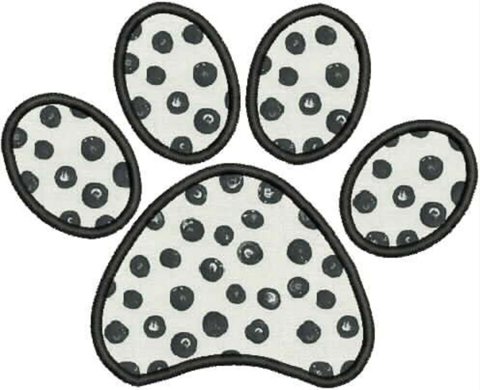 Dog  puppy paw print applique machine embroidery design 4x4  etsy Dog  puppy paw print applique machine embroidery design 4x4  etsy