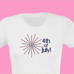 4th of July Independence Day Fireworks Candlewick Machine Embroidery Design 5x7 and 6x10 Hoop Bernina Viking Pfaff Babylock Janome Elna