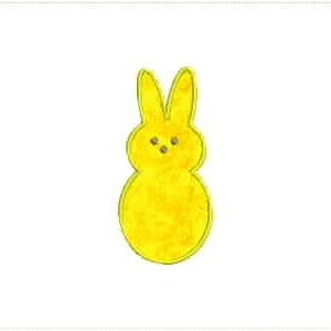 SALE Easter Peep Applique Bunny Rabbit Machine Embroidery Design 4x4 Bernina Brother Pfaff Husqvana Viking Babylock Janome Deco