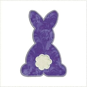 Easter Bunny Rabbit Applique Machine Embroidery Design 5x7 and 6x10 Hoop Bernina Viking Pfaff Babylock Janome Elna and More