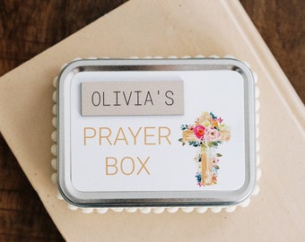 Personalized PRAYER BOX for Goddaughter - Handmade Christian Keepsake Gift for All Occasions - Cherished Keepsake Gift for God Child