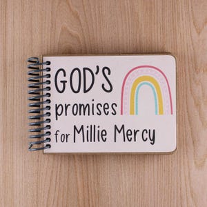Christian Baby Gifts | Personalized God&#39;s Promises Children&#39;s Book - Kids Bible Gift for Babies, Toddlers & Kids (Age 0-8), 4x6 message