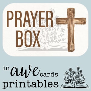 Prayer Box Printable Altoid Tin Diy Tin Craft Kids Craft | Etsy