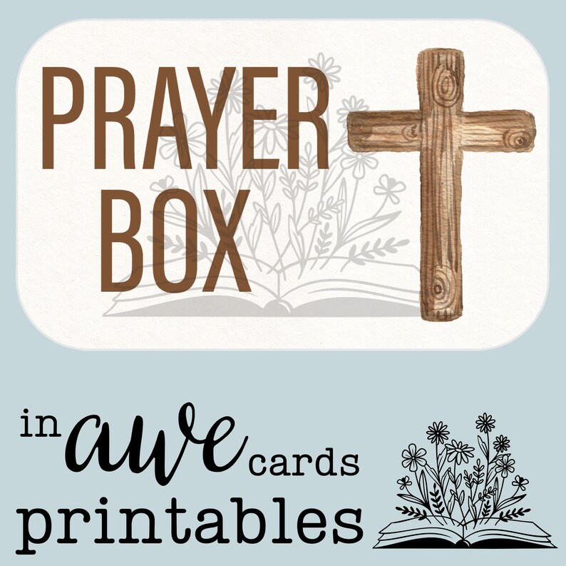 Prayer Box Printable Altoid Tin Diy Tin Craft Kids Craft | Etsy