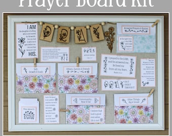 Daisy Prayer Board Kit: Christian Vision Board Craft with PRAY Banner