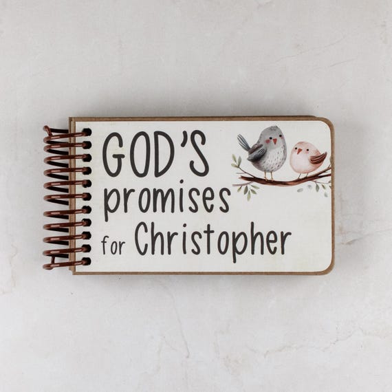 Personalized God's Promise Book: Christian Baby Keepsake with Bible Verses