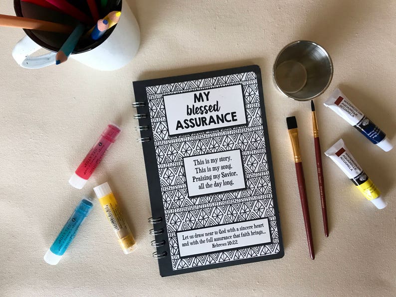 Christian Art Journal Christian Coloring Notebook Fill In The Blank Book Spiritual Coloring Pages Christian Coloring Pages - 