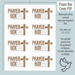 Prayer Box Printable | Altoid Tin Diy | Tin Craft | Kids Craft | Sunday ...