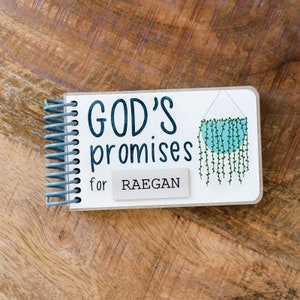 Personalized God's Promise Book - Saint Valentine Gift - Custom Keepsake for Baby, Toddler & Child - Personalized Book with Bible Verses