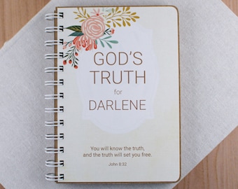 Personalized Spiral Bible Verse Book: 16th Birthday Gift for Teen Girls