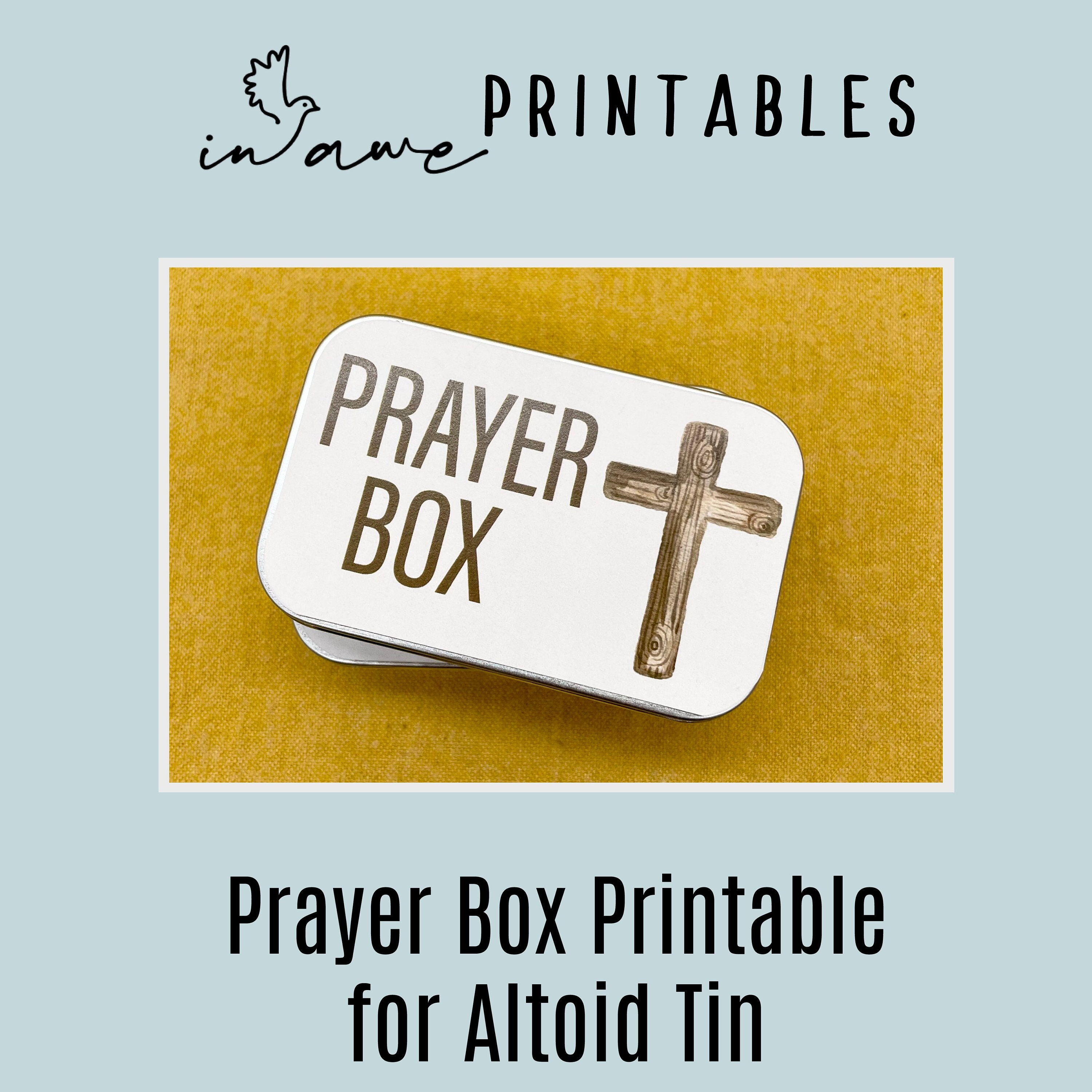 4 Tins With Lids: 1 Candy Tin and 1 Prayer Box With Hinged Lids, 2 Coffee  Tins With Plastic Lids, Crafting, Sewing Kit, to Hold Treasures 