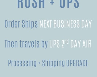 Procesamiento urgente + Envío urgente UPS en 2 días / Servicio adicional para pedidos de productos hechos a mano de inAWE