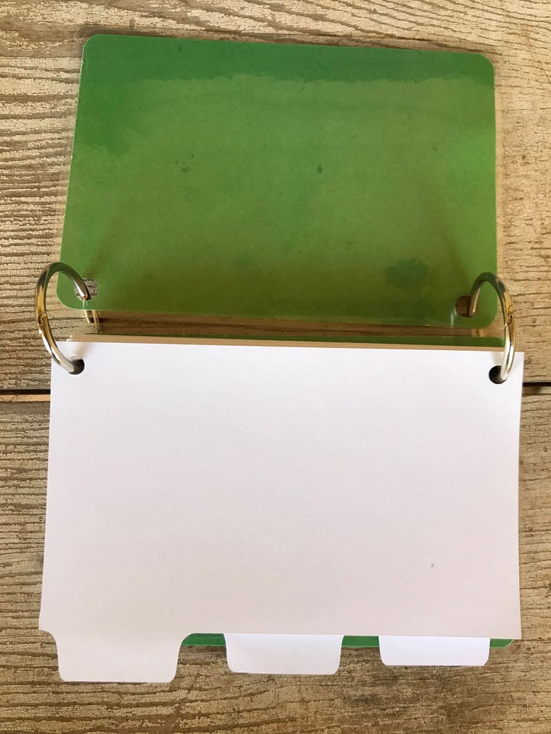 3x5 index card holder index card binder student gift Etsy