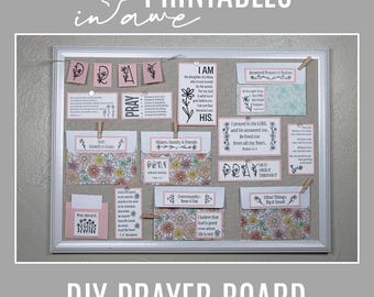 Daisy-Inspired Prayer Board Printable | Paper Craft Kit for Faith & Reflection