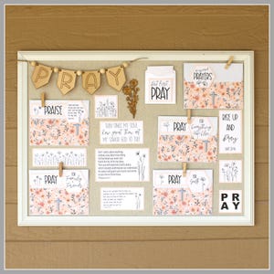 Kit tableau d'affichage chrétien | Fournitures de bricolage pour tableau de prière | Décoration inspirante pour les salles de prière, la maison ou le bureau