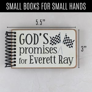 Personalized Baptism Gift Book: God's Promises and Bible Verses with Printed Custom Message image 5