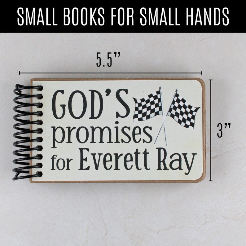 Personalized Baptism Gift Book: God's Promises and Bible Verses with Printed Custom Message image 5