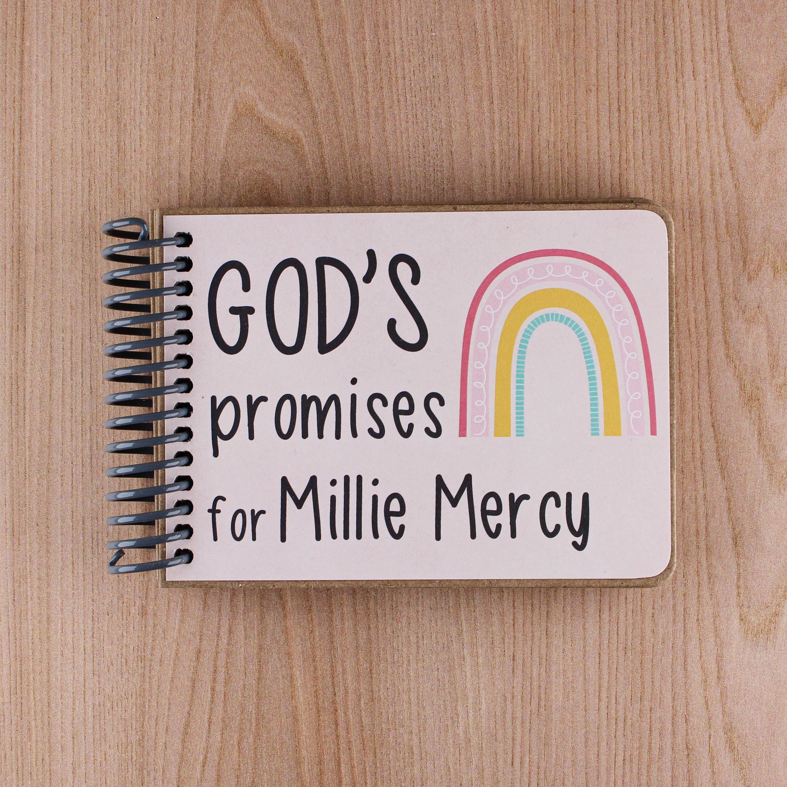 Christian Baby Gifts | Personalized God's Promises Children's Book - Kids Bible Gift for Babies, Toddlers & Kids (Age 0-8), 4x6 message
