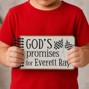 Personalized Baptism Gift Book: God's Promises and Bible Verses with Printed Custom Message image 6