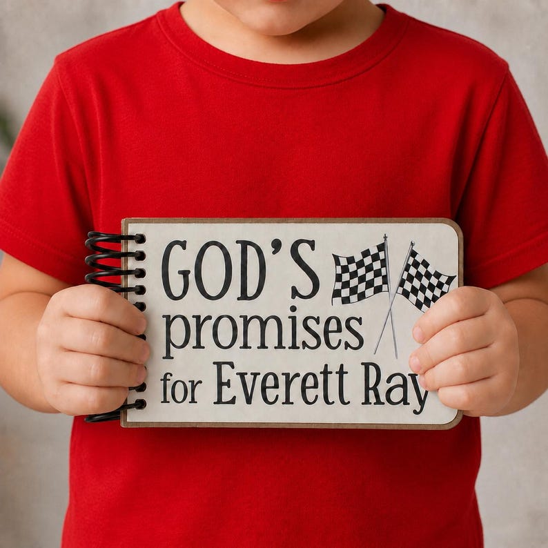 Personalized Baptism Gift Book: God's Promises and Bible Verses with Printed Custom Message image 6