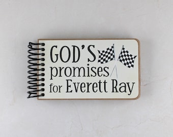 Personalized Childrens Books - Race Car Birthday Gift for Kids with Bible Verses and God's Promises
