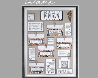 Daisy Prayer Board Printable Kit: Christian Vision Board (DIY Digital Download)