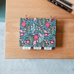 PASSWORD BOOK - Handcrafted Password Keeper Book with Ring Binder Design