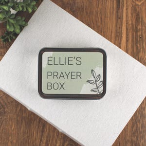 Personalized PRAYER BOX for Kids - Handmade God Box - Encourage Faith and Anxiety Relief