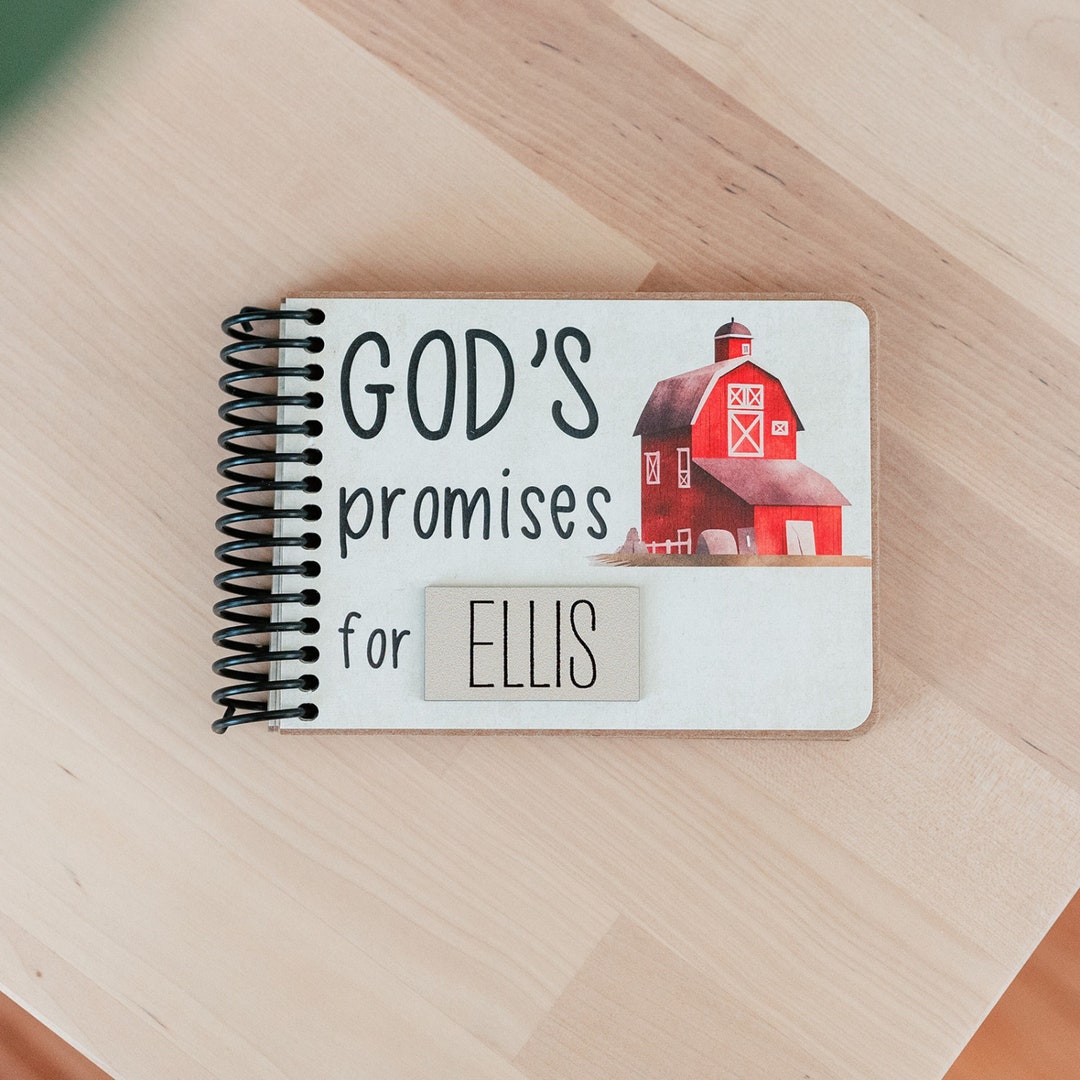 Personalized God's Promise Book Exquisite Christian Baby Gift Handmade