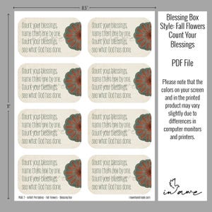 Thanksgiving Blessing Box Craft Kit: Floral Gratitude Gift (digital ...