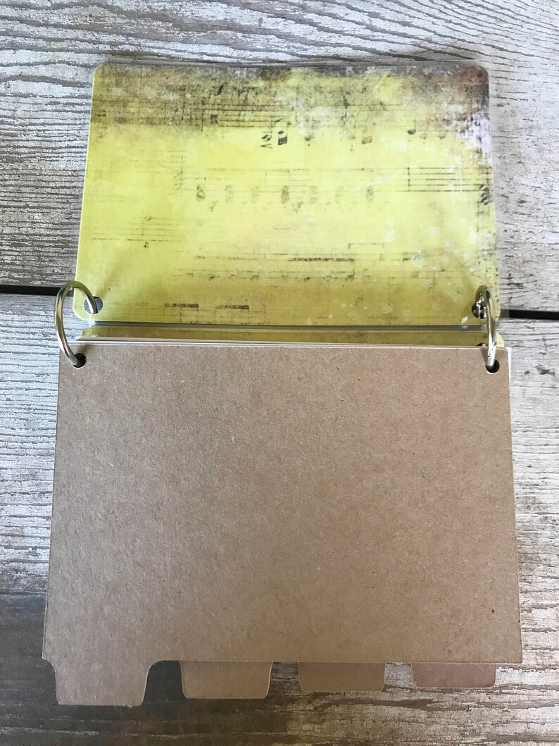 Index card binder index card holder flash cards recipe Etsy