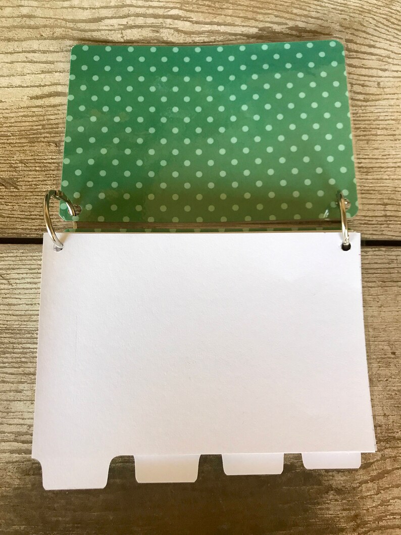 3x5 index cards // index card dividers // index card holder // Etsy