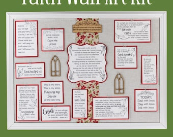 Christian Bulletin Board Kit: Serenity Prayer Vision Board with Scripture