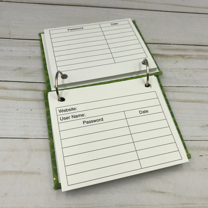 Password book password organizer password notebook gift Etsy