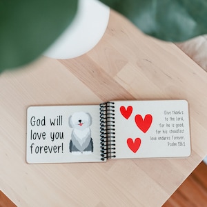 Personalized God's Promises First Birthday Board Book Unique 1st Birthday gift for Boy or Girl 1 Year Old Birthday Gift One Year Old image 2